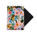 Kindle Paperwhite sleeve with snap to protect Kindle e-readers made with a pastel floral print atop a white background.